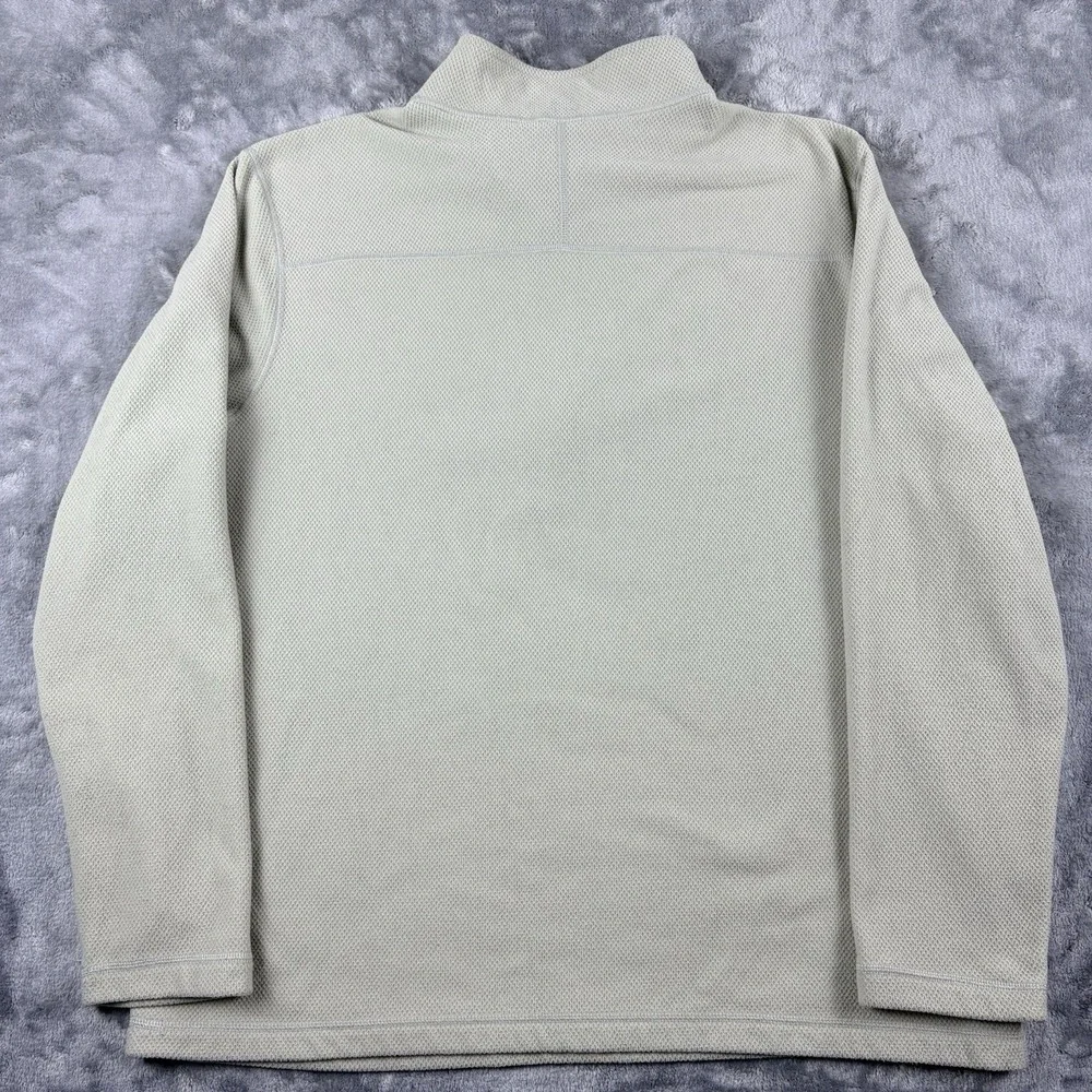 The North‎ Face Quarter Zip Fleece Mens Beige XXL Outdoor Minimalist Pullover